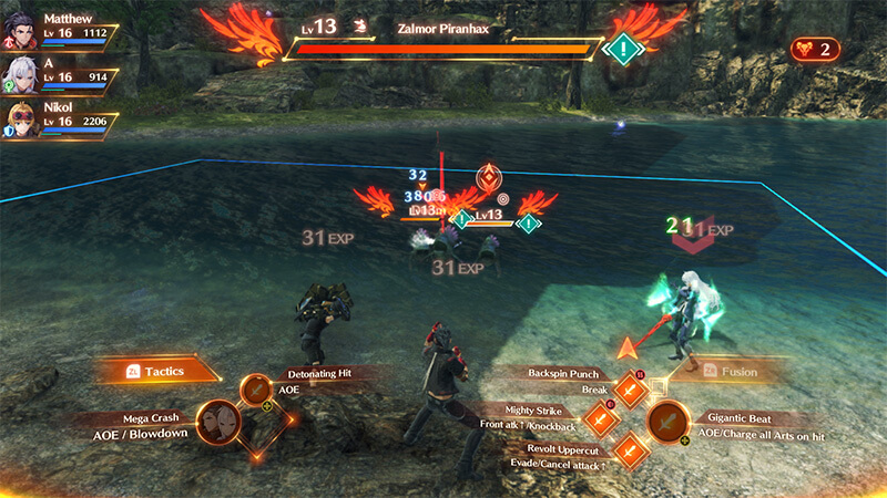 Fighting the Valmor Piranhax.