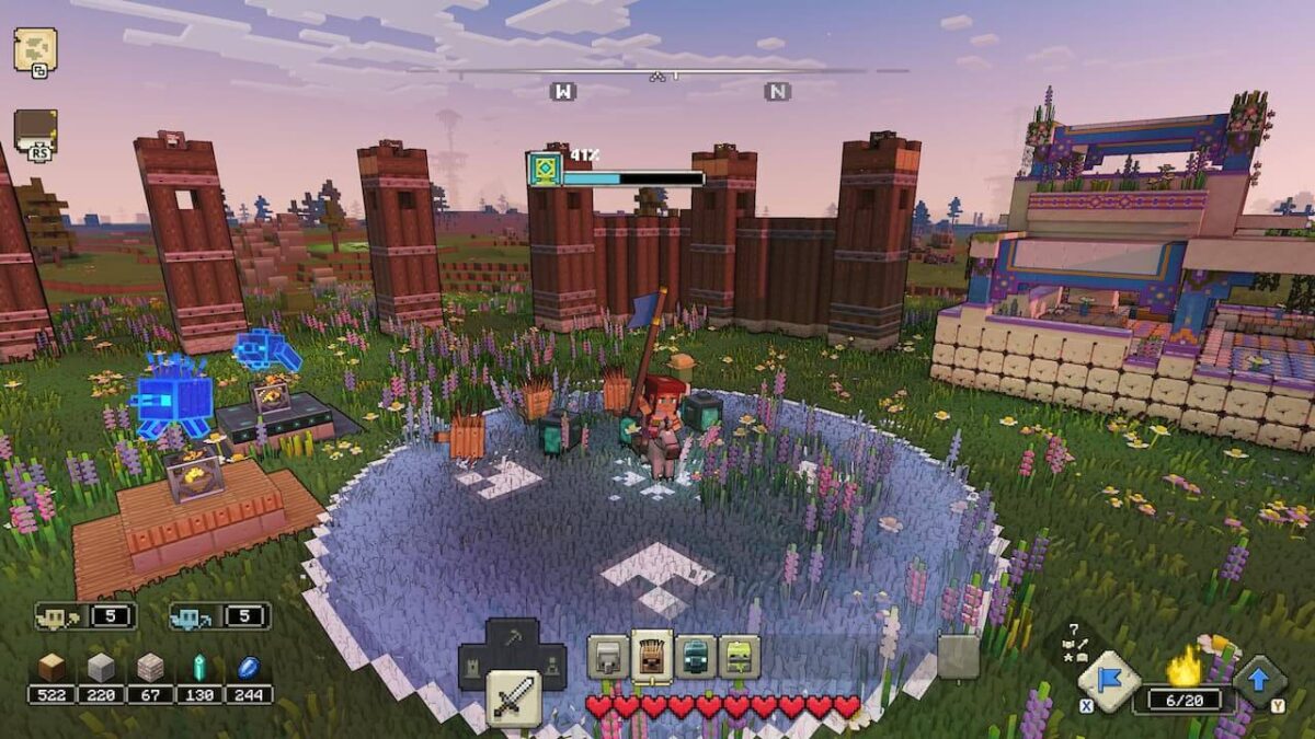 Minecraft Legends review field images