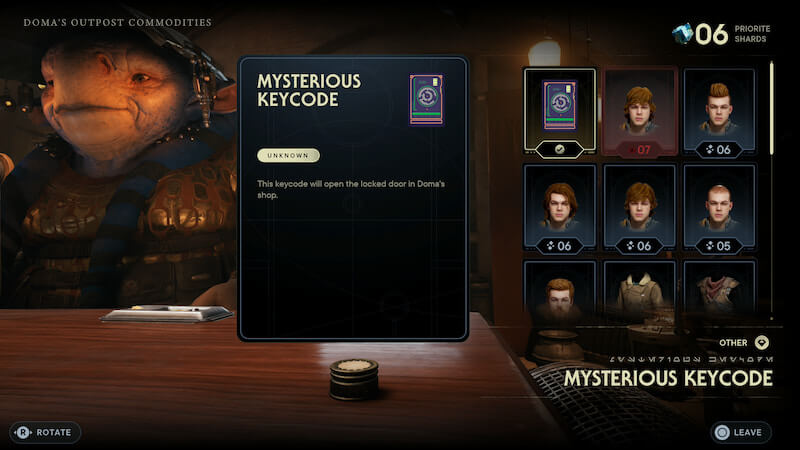 star wars jedi survivor doma shop