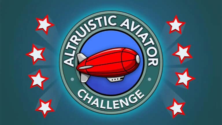 The Altruistic Aviator symbol, featuring a blimp, in BitLife