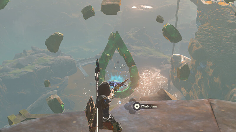 Firing through a Droplet on the land of the sky fish island