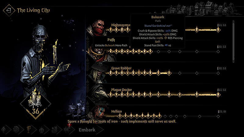 Unlocking new characters in Darkest Dungeon 2.