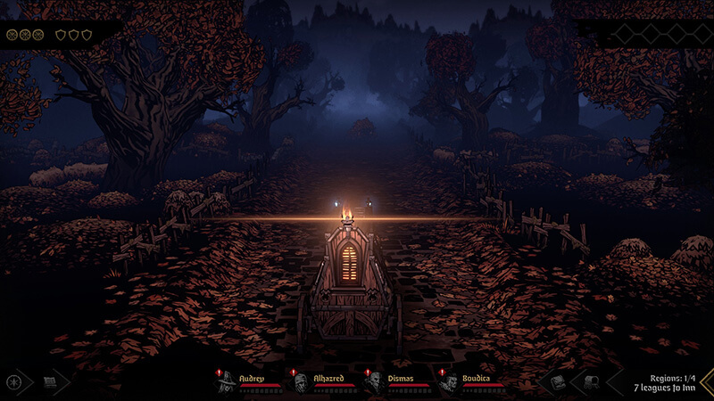 Changing party order in Darkest Dungeon 2.