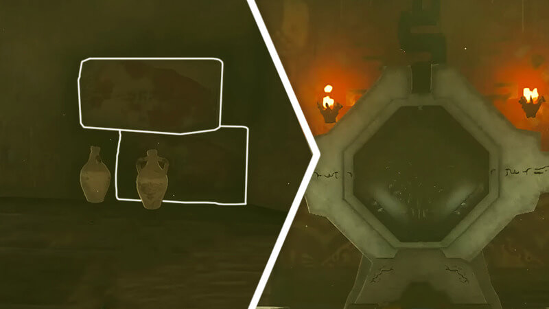 First Battery Location in the Lightning Temple in Tears of the Kingdom