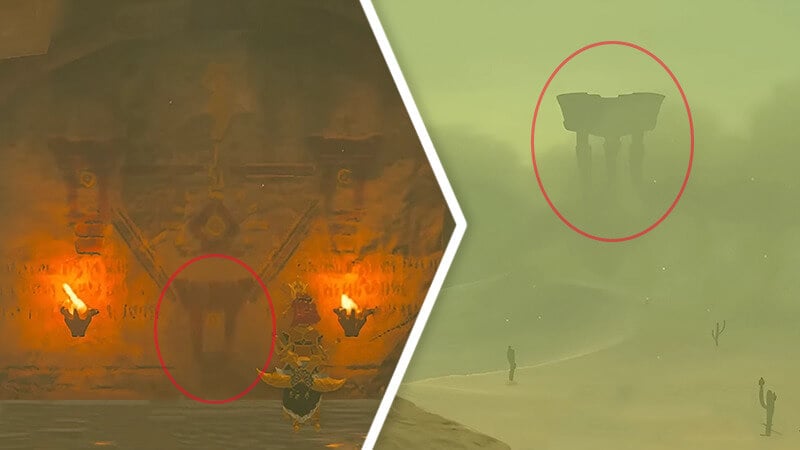 First Tower of the riju of gerudo town mural riddle in TotK