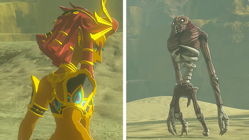 Gibdo Encounter with Riju in TotK