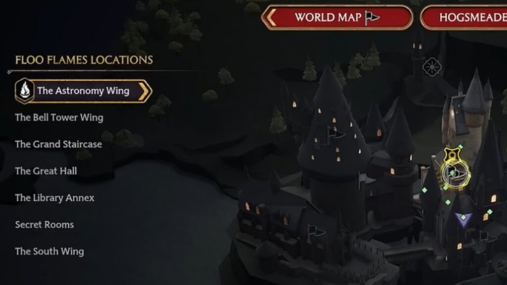 The Astronomy Wing map