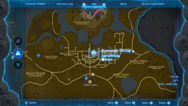 Tears of the Kingdom Kyononis Shrin