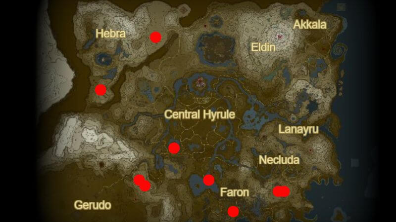 Gleeok Wings Locations in Tears of the Kingdom