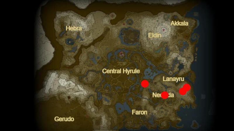 Shard of The Light Dragon's Spike locations in Zelda Tears of the Kingdom