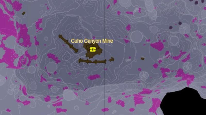 Tears of the Kingdom Tunic of the Wind Map Location Cuho Canyon Mine