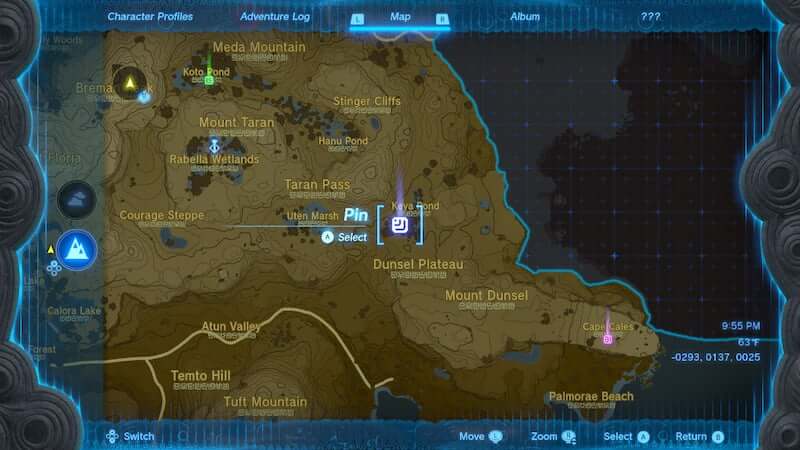 Hylian Shroom locations in the Necluda Region Tears of the Kingdom The Legend of Zelda