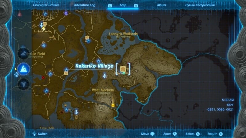 Kakariko Village Zelda Tears of the Kingdom Southeast