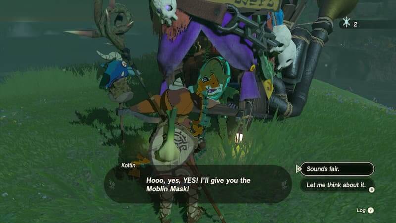 Get the Moblin Mask Buy Koltin Tears of the Kingdom TOTK Zelda
