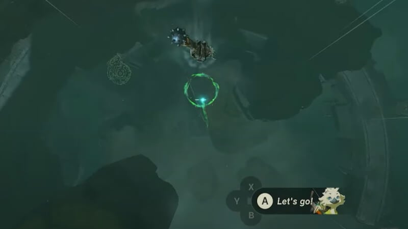 Minigame in Zelda: Tears of the Kingdom.