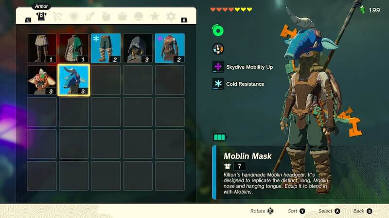 Moblin Mask Stats and Uses Tears of the Kingdom