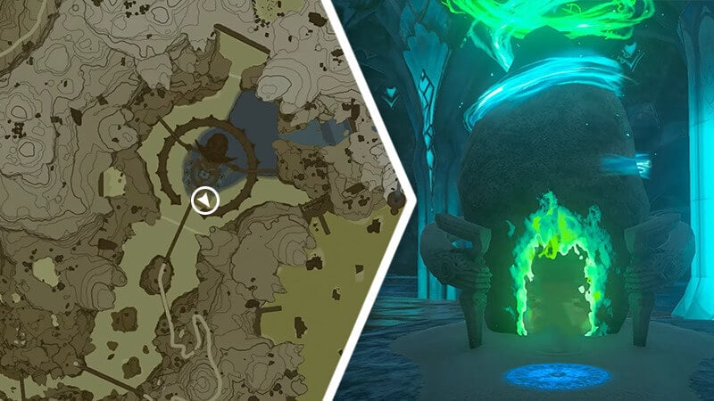 Mogawak Shrine in Zelda Tears of the Kingdom Map Location