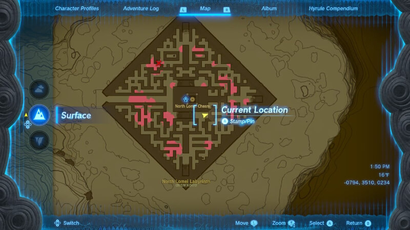 North Lomei Labyrinth & Mayaotaki Shrine in Tears of the Kingdom