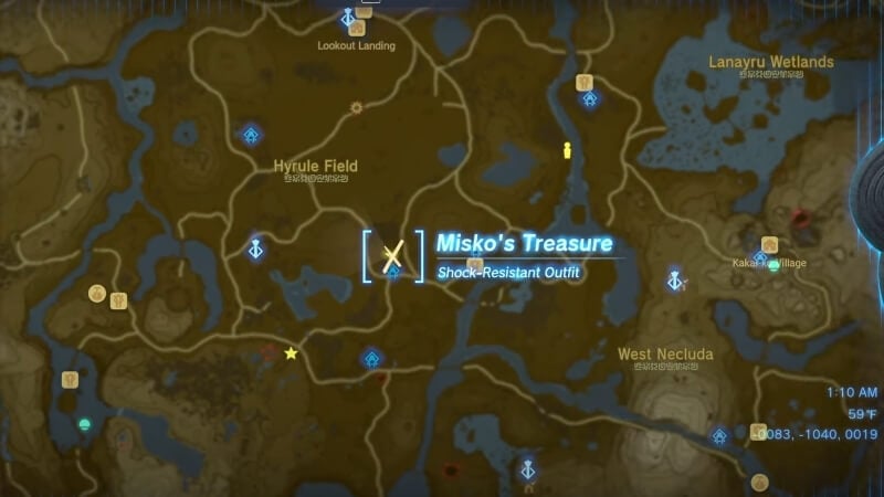 Rubber Armor location in Zelda Tears of the Kingdom.