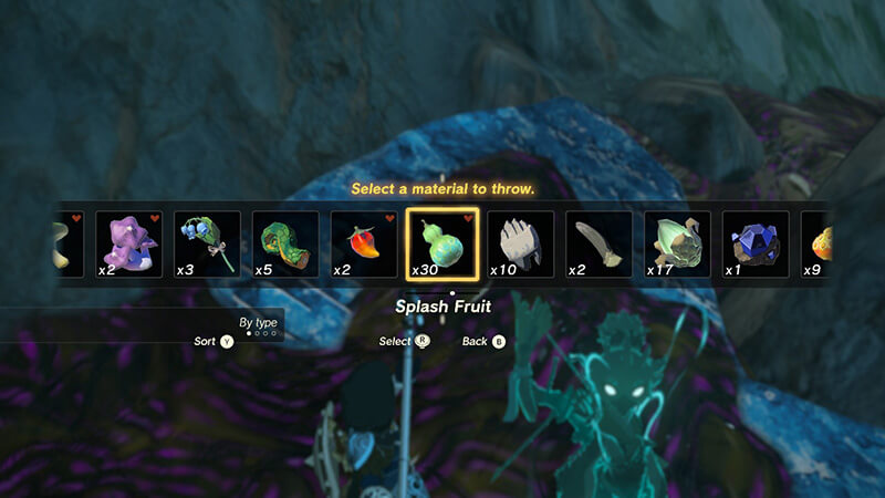 Using Splash Fruit to Clear the Sludge