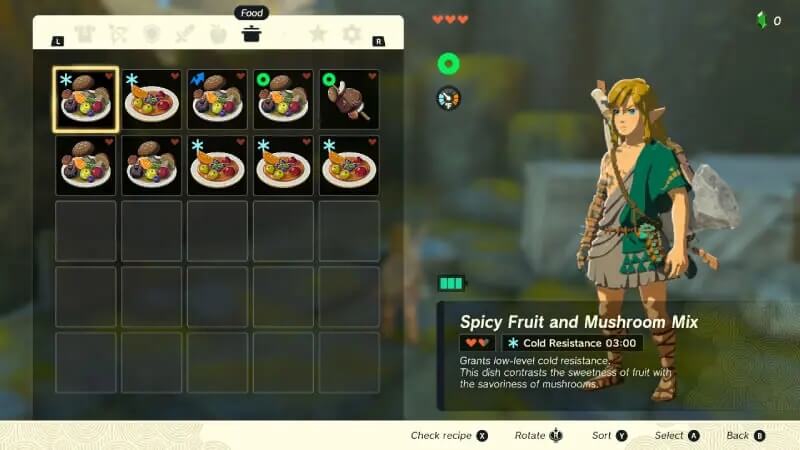 Sunshrooms Zelda Tears of the kingdom