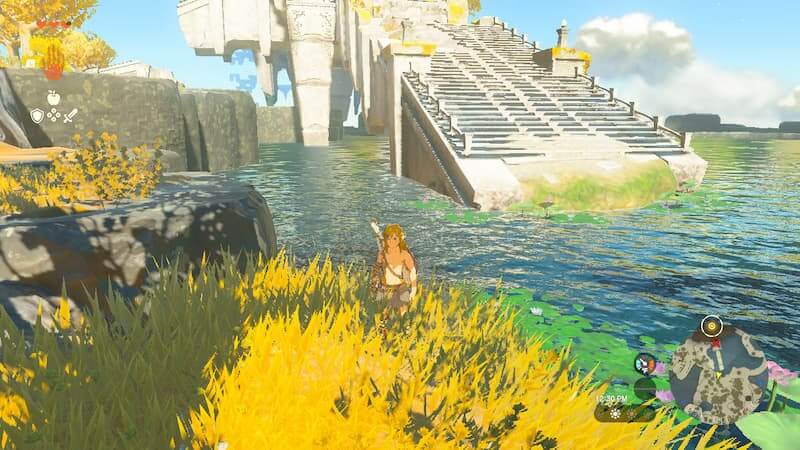 farming Swift Violet Flowers in TotK