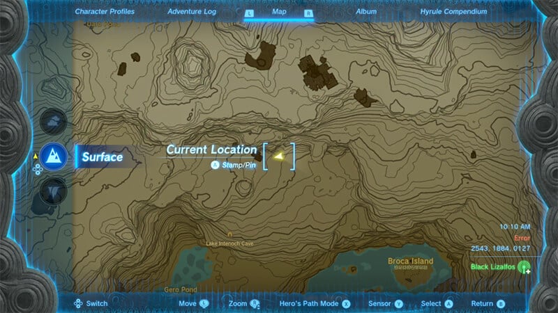 The Lake Intenoch Cave Crystal Location