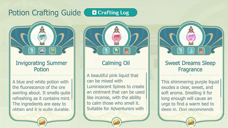 Three Glittering Elixirs Recipes For Different Potions