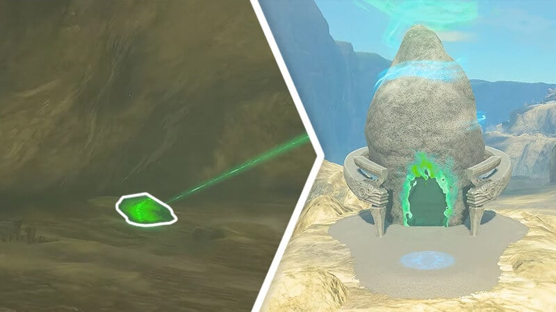 Unlocking the Shrine in The Gisa Crater Crystal Shrine Quest in Tears of the Kingdom