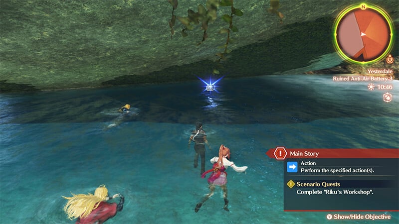 The location of an Art Unlock Kit in Yesterdale.