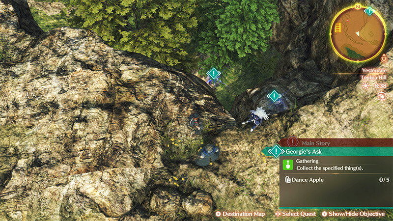 beating Georgie's Ask involves finding dance apples