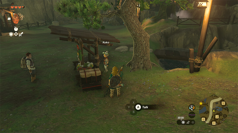 An image of Koko, who sells Ring Garlands in Zelda Tears of the Kingdom.