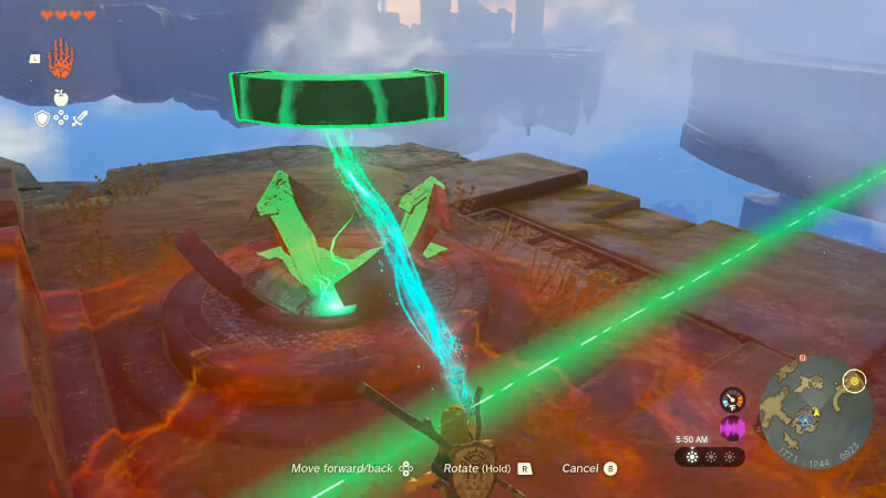 Rotating device in Zelda: Tears of the Kingdom.