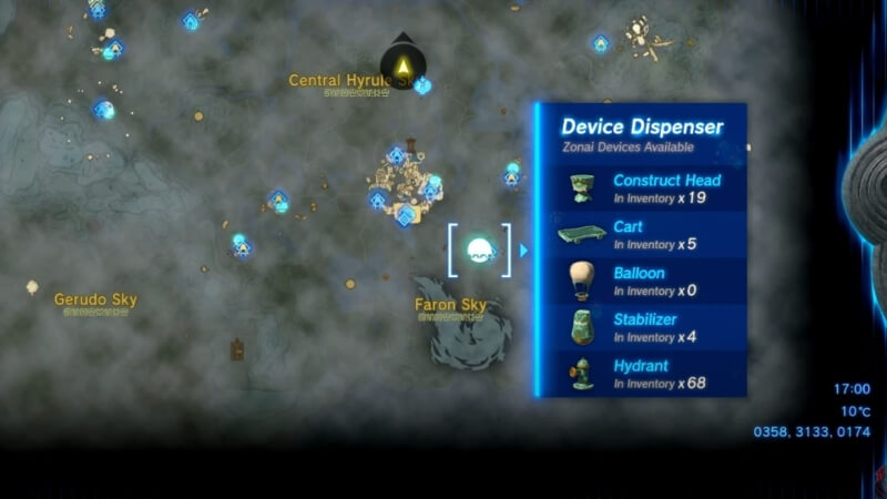 Zonai Device Location in Zelda Tears of the Kingdom.