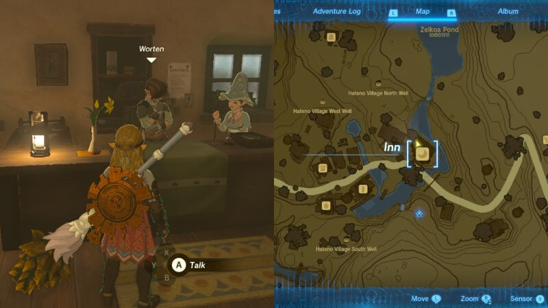 Where to find Worten in Hateno Village