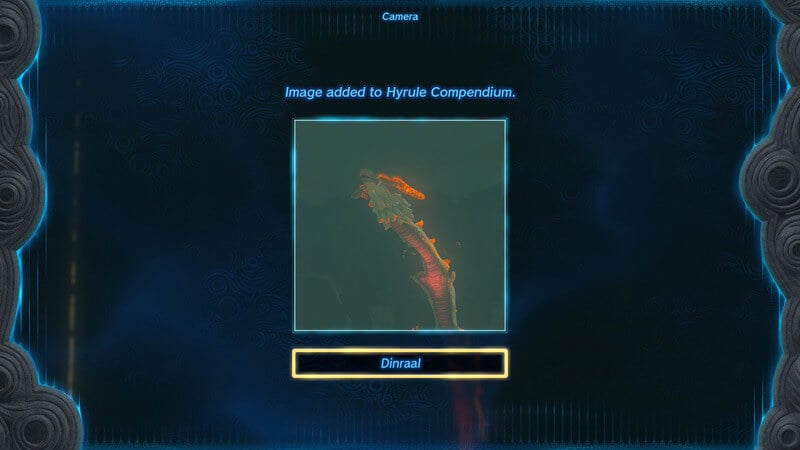 Dinraal in Tears of the Kingdom