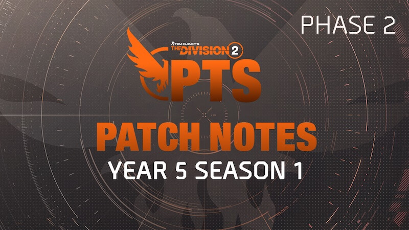 Patch Notes for The Division 2 Title Update 18 PTS Phase 2