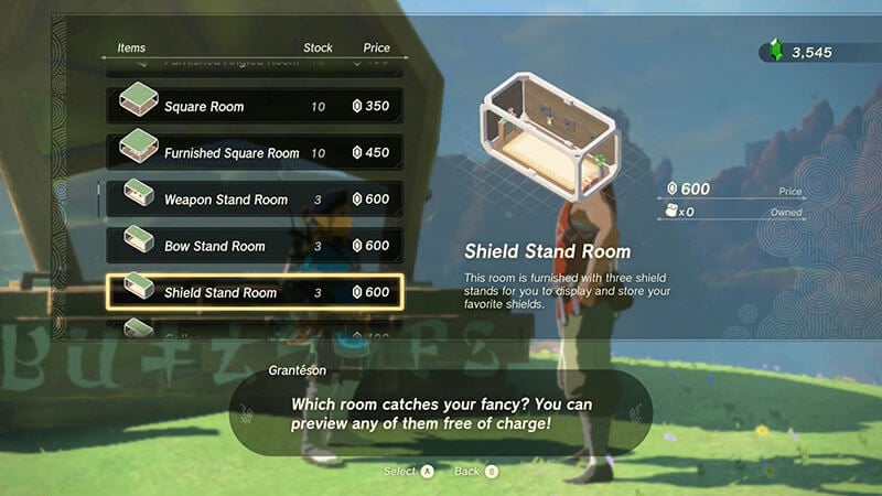 Dream Home Room types in Zelda: Tears of the Kingdom