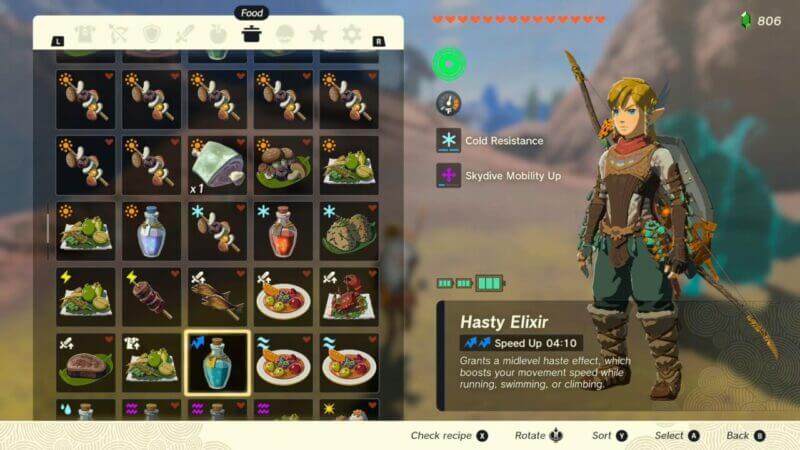 Elixirs in Tears of the Kingdom can make the difference between a quick win or defeat.