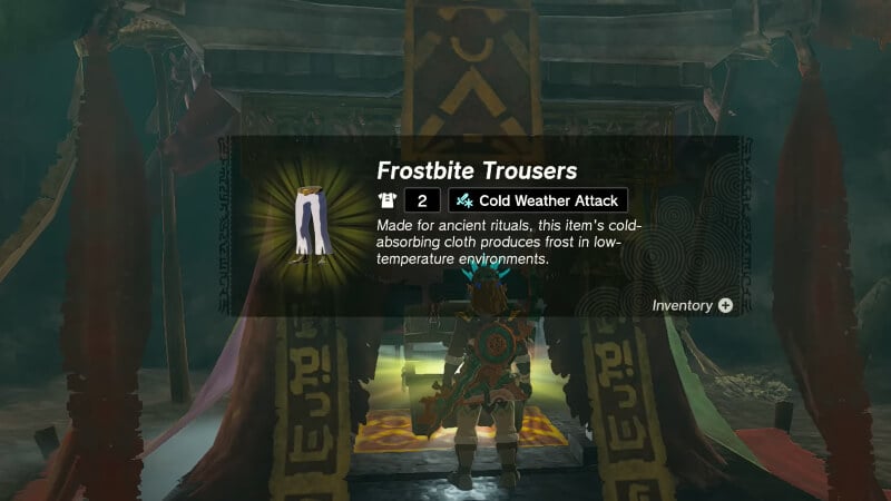 Frostbite Trousers Zelda Tears of the Kingdom