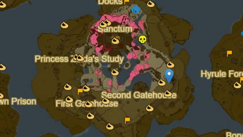 Location of the building station in Zelda: Tears of the Kingdom
