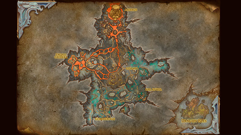 Zaralek Cavern map