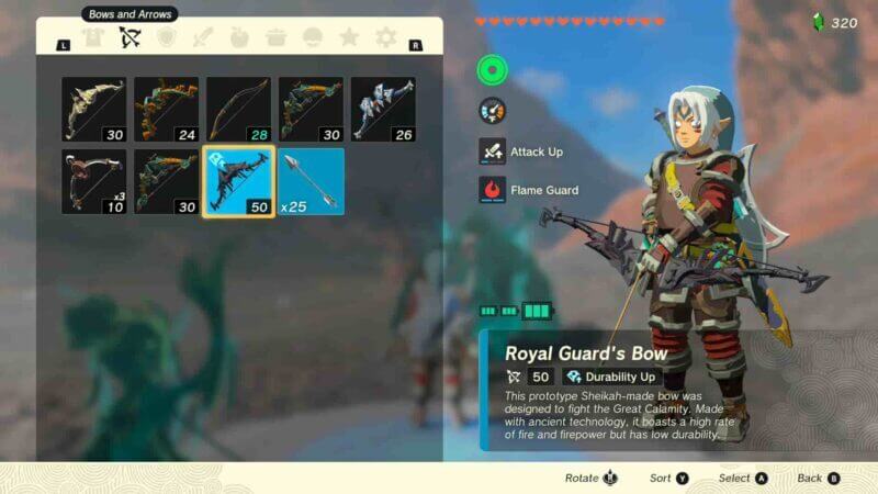 The Royal Guard's Bow is great for sniping out enemies.