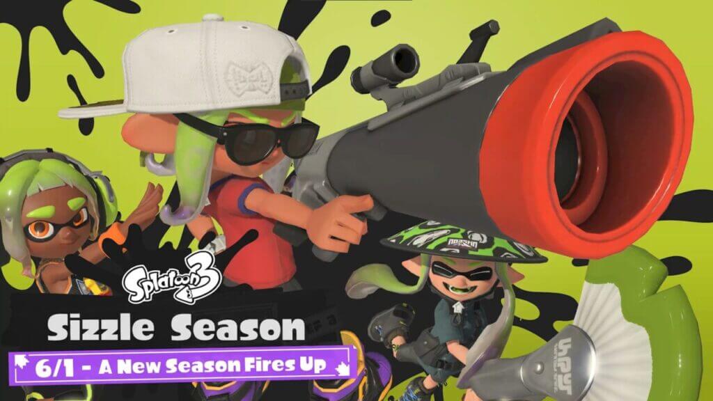 Sizzle Season Announcement Drops in Splatoon 3 Sizzle Season is here in Splatoon 3!