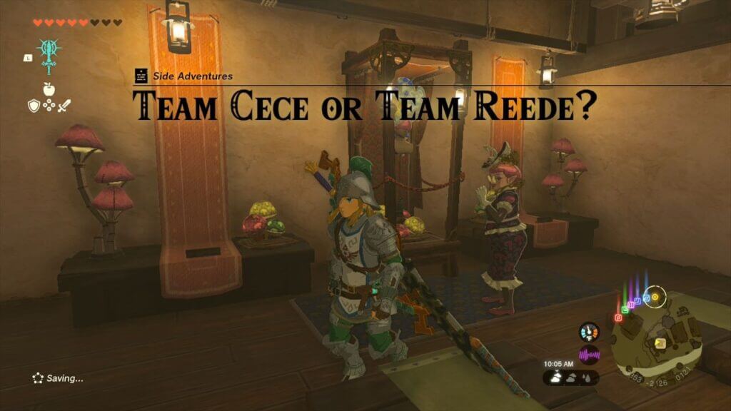How To Complete Team Cece or Team Reede? In Zelda Tears of the Kingdom How to get and complete the Team Reede or Team Cece? quest in 'ears of the Kingdom