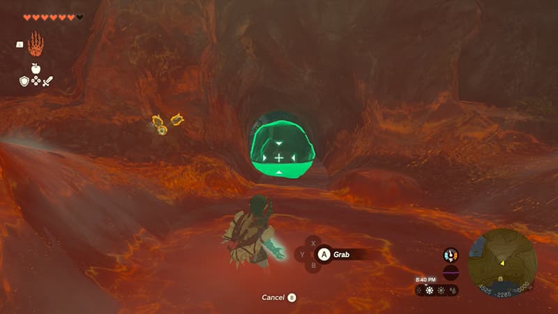 A Bottled Cry For Help cave location in Tears of the Kingdom