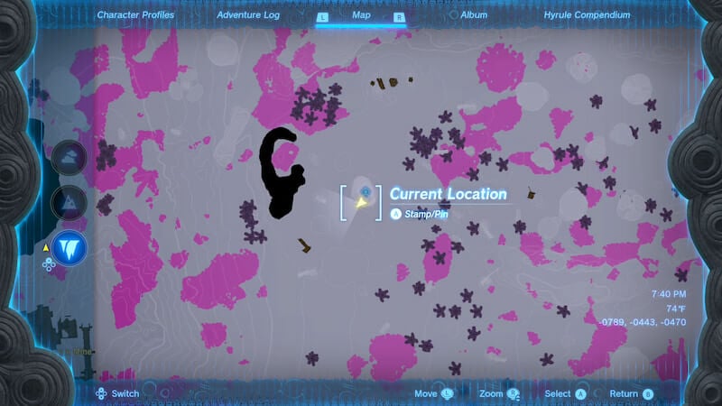 tears of the kingdom map