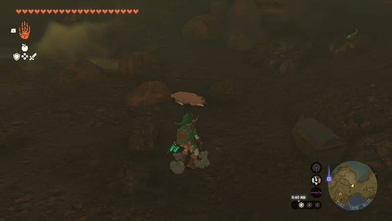 Misko’s Cave of Chests quest Ember Trouser treasure chest location in Tears of the Kingdom