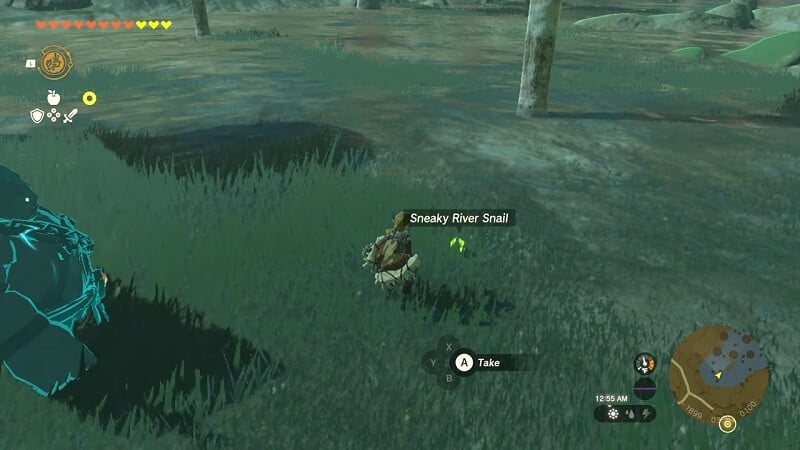 tears of the kingdom sneaky river snails