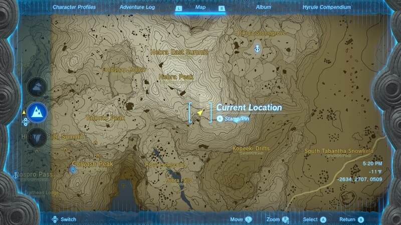 Location of the Swallow Bow for Legacy of the Rito